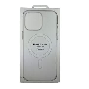 Apple iPhone 15 Pro max clear case, MagSafe, open box, genuine.